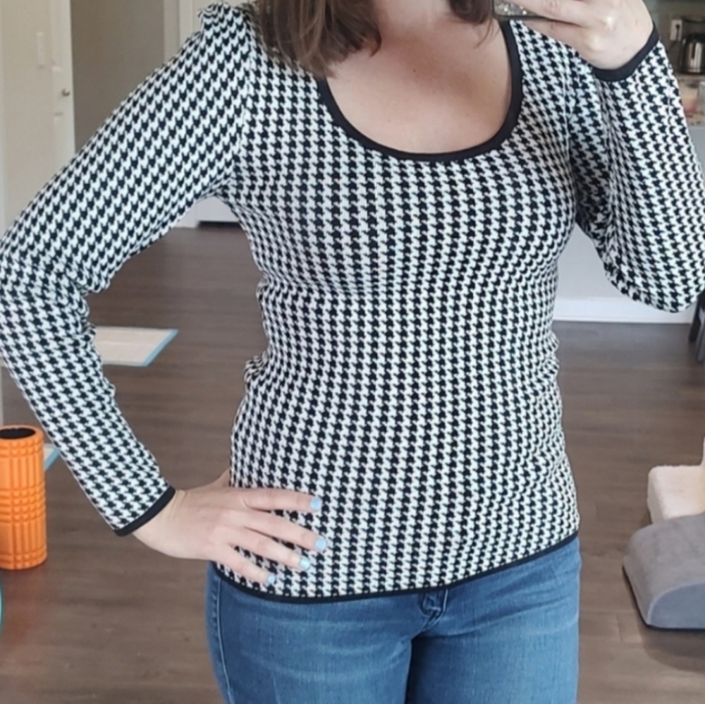 Black and White Women's Top